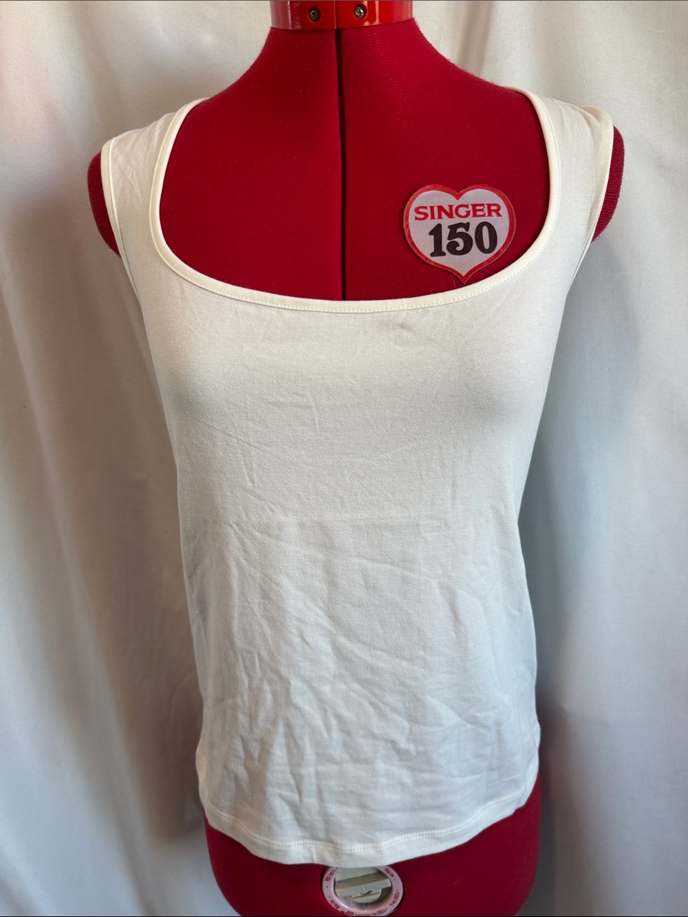 Women’s White Scoop Neck Tank Top - Classic Everyday Layer